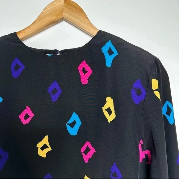 Ann May Vintage 100% Silk Pullover Blouse Size Small - Picture 2 of 8